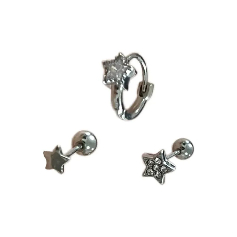 Asia Star Alloy Earrings Women's-0