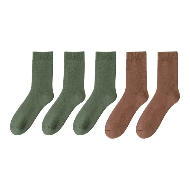 MIIOW Mid Calf Socks Men's 5 Pack-12
