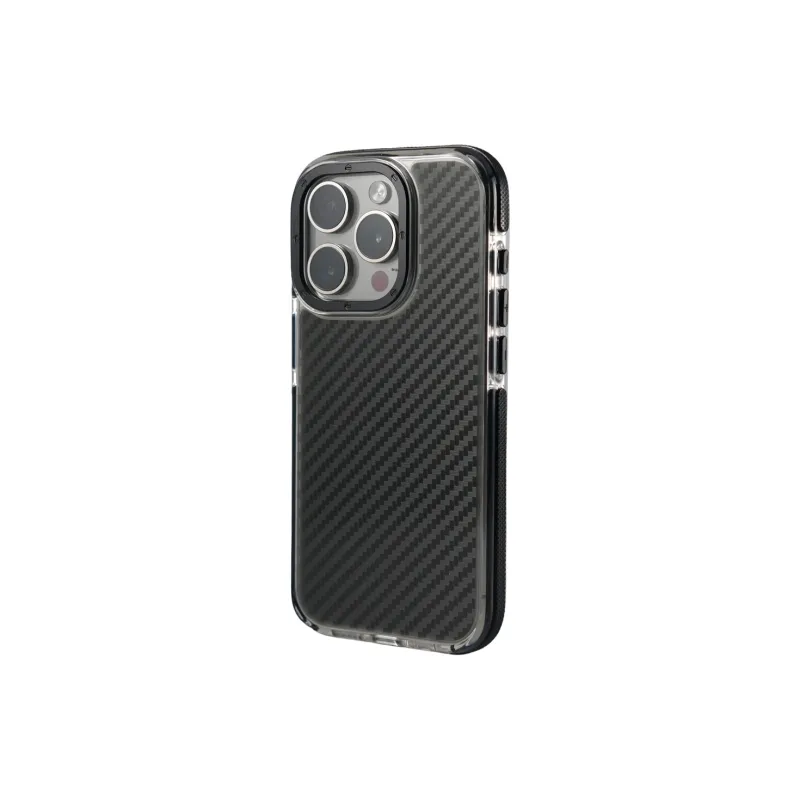 DEPA PC Material Semi Transparent Carbon Fiber Texture Magnetic Phone Cases Applicable To Apple-7