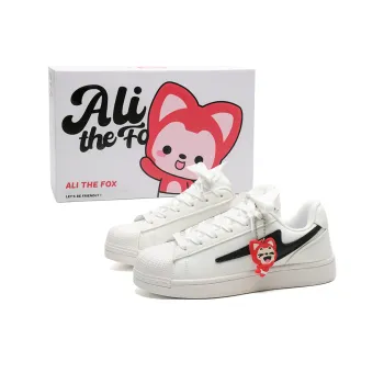 ALI THE FOX Anti Slip Wear Resistant Lightweight Breathable Low Top Skateboard Shoes Unisex Box Included