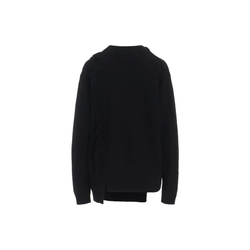 Yohji Yamamoto Fringed Asymmetric Jumper-1