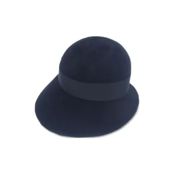 CHANEL 1990 2000 Felt Bucket Hat
