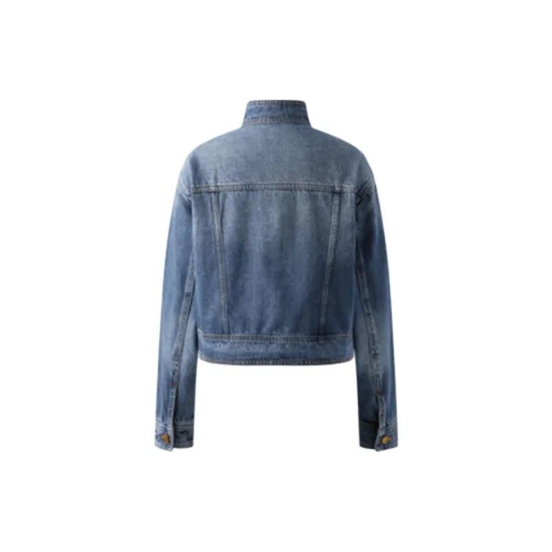 NAVIGARE Denim Jacket Women's Dark Pearl Royal Blue-1