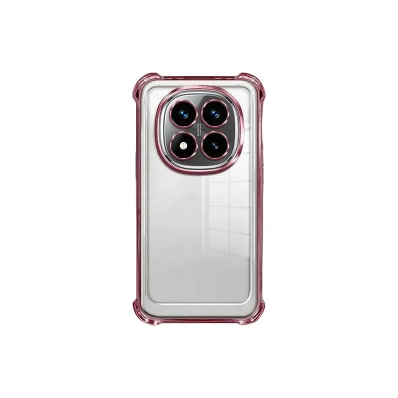 LONGYUGU Silicone Material Transparent Quad Cube Shockproof Phone Case Compatible With Redmi Note 13/12/11/10 Series-6
