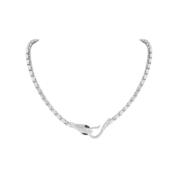 DREAM PARTY Copper Alloy Synthetic Cubic Zirconia Necklaces Unisex