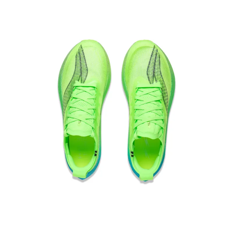 LiNing Feidian 4 Elite Cushioned Slip Resistant Abrasion Resistant Low Top Carbon Plate Running Shoes Unisex Neon Green-3
