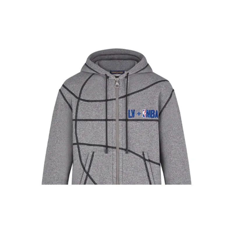 LOUIS VUITTON x Nba Sweatshirt Men's Gray-4