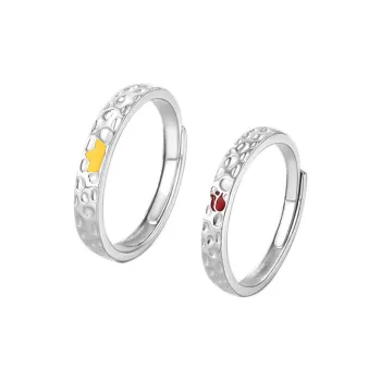 KLFOOK 999 Fine Silver Rings Unisex