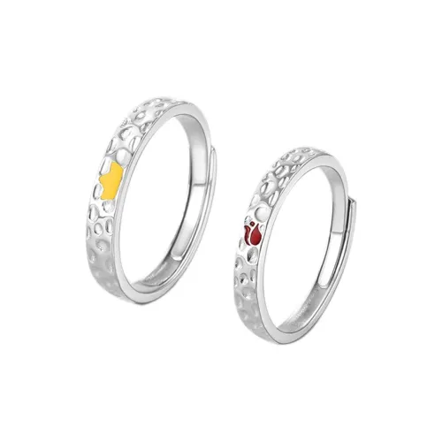 KLFOOK 999 Fine Silver Rings Unisex