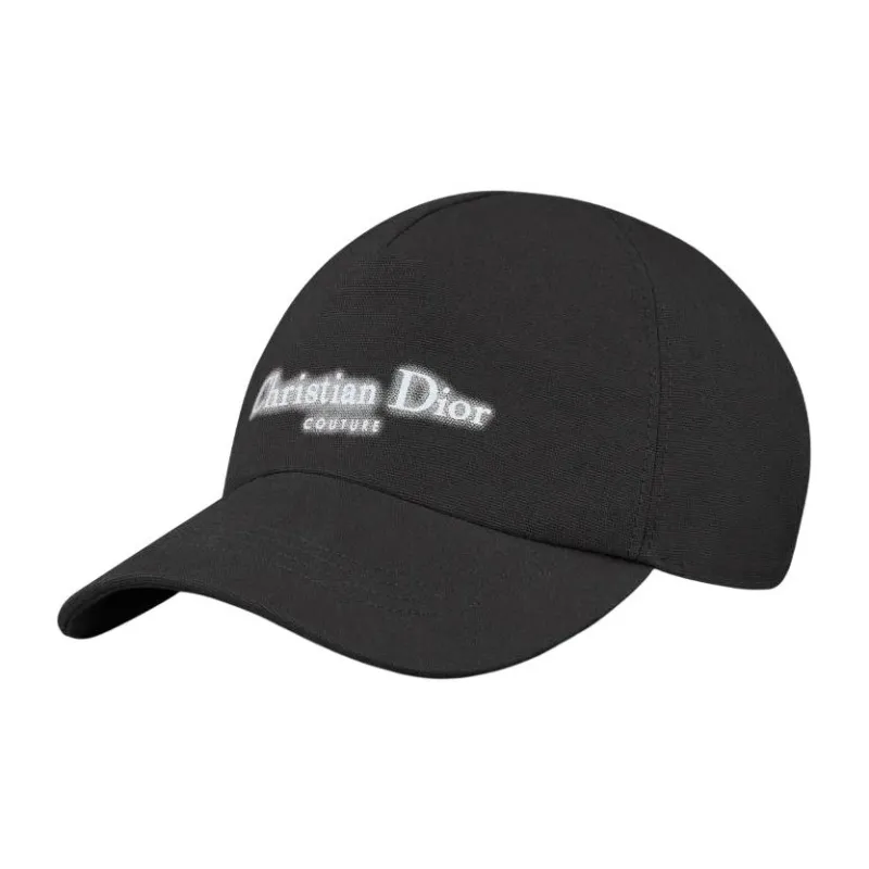 DIOR Cotton Baseball Caps Men's Black-0