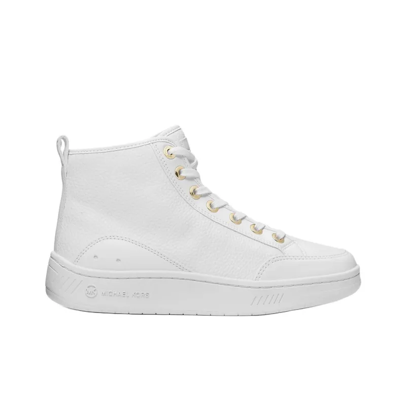 MICHAEL KORS High Top Skateboard Shoes Women's White-1