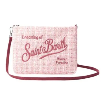 MC2 SAINT BARTHELEMY Soft Woolen One Shoulder Crossbody Clutch Women's Pink