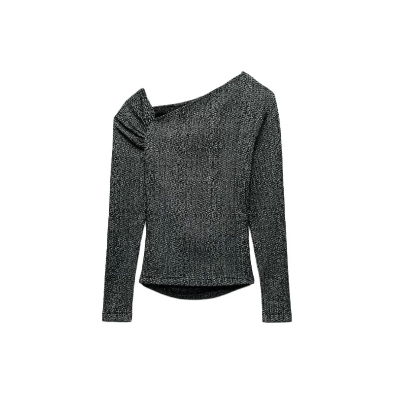 ZARA T-Shirt Women's Black/White-1