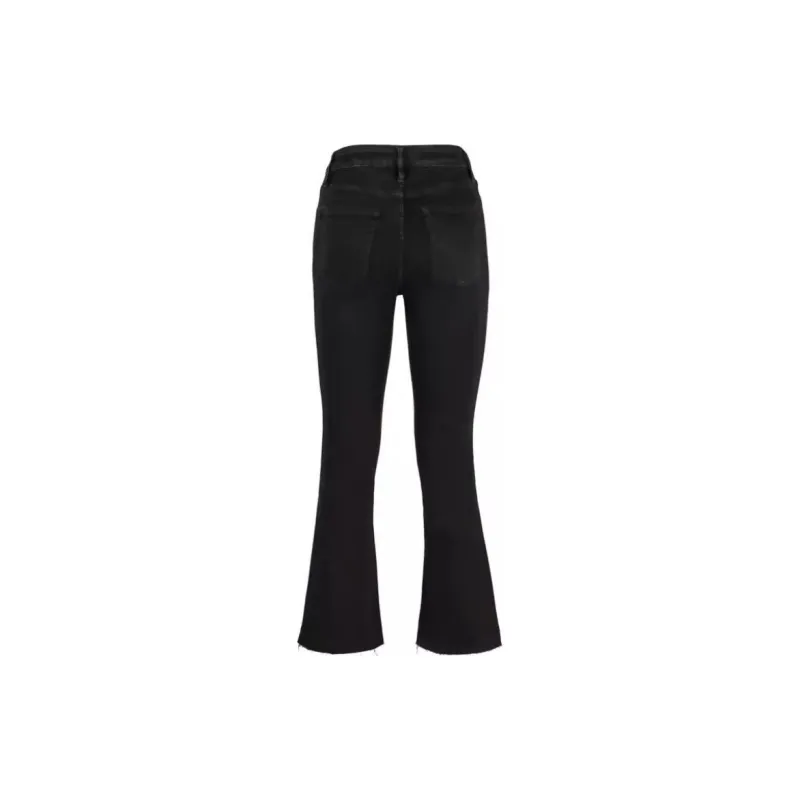 FRAME Le Crop Mini Boot Raw Fray Jeans-1