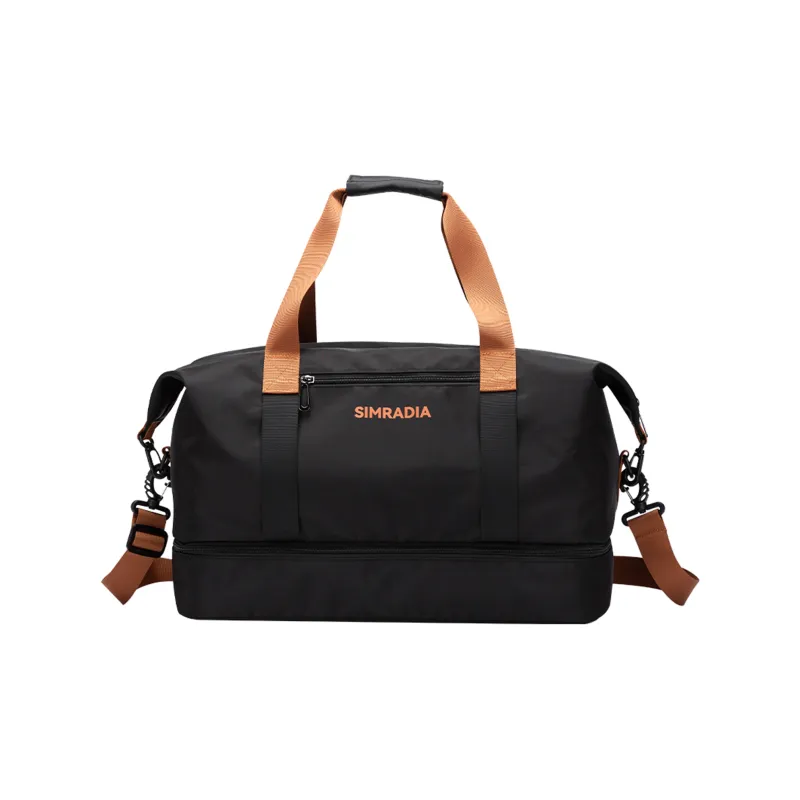 MOYYI Oxford Travel Bag Large Size Unisex Black/Khaki-1