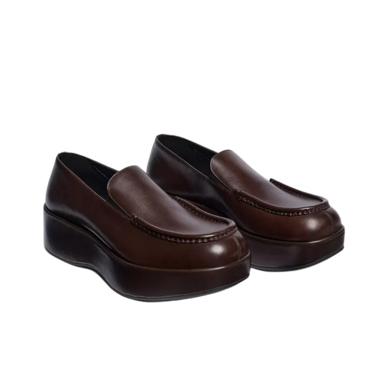 ZARA Loafers Men Brown-3