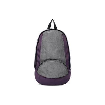 MYEDITION Fabric Backpack Student Backpack Backpack Unisex Purple/Asphalt Gray