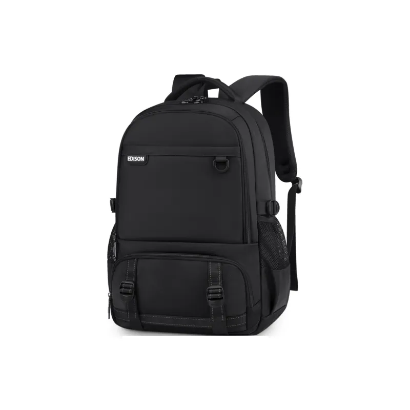 EDISON Oxford Backpack Unisex Black-2