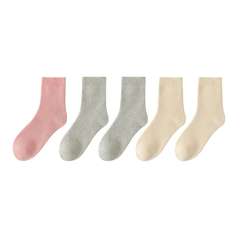 MIIOW Mid Calf Socks Women's 5 Pack-13