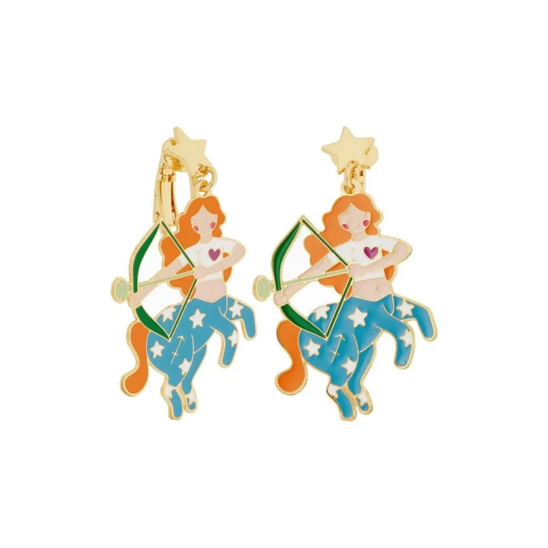 LES NEREIDES Gold Plated Clip On Earrings Women's Multicolor-0