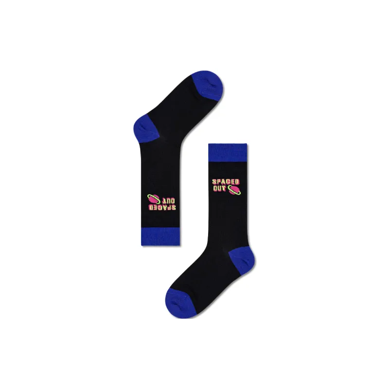 Happy Socks Thigh high Socks Women's 1 Pack Galaxy Time And Space-0