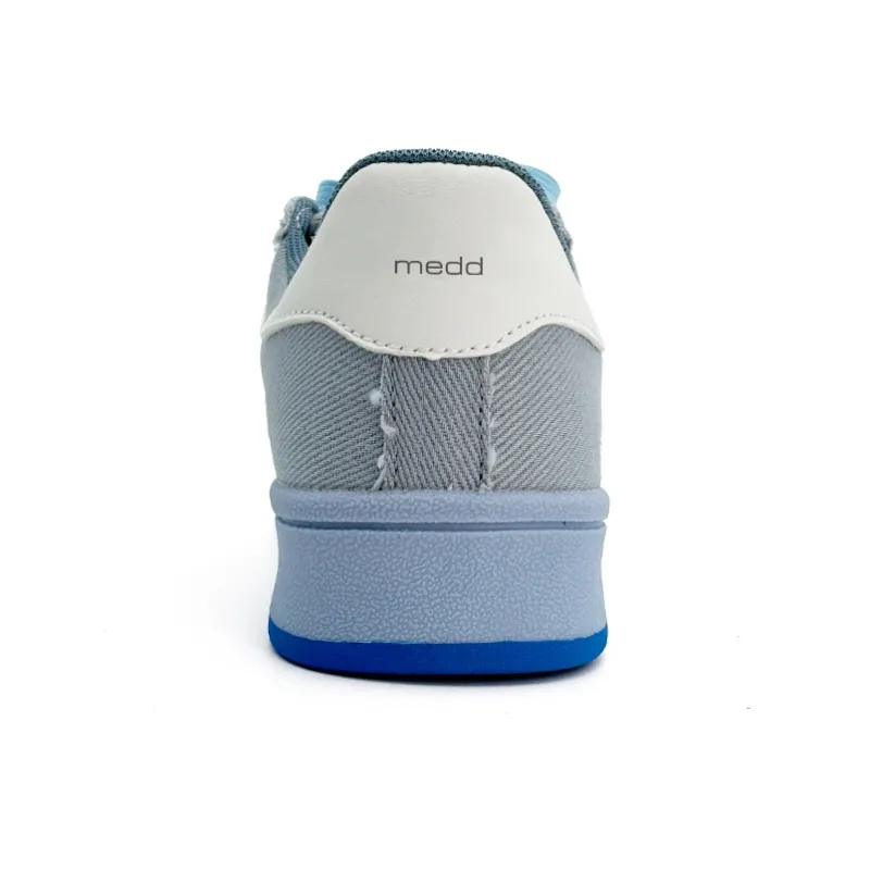 Medd Non slip Lightweight Low Top Skateboard Shoes Unisex Blue-2
