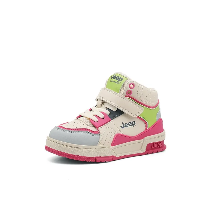 Jeep Anti Slip And Wear Resistant Breathable High Top Kids' Skateboarding Shoes Kids'-13