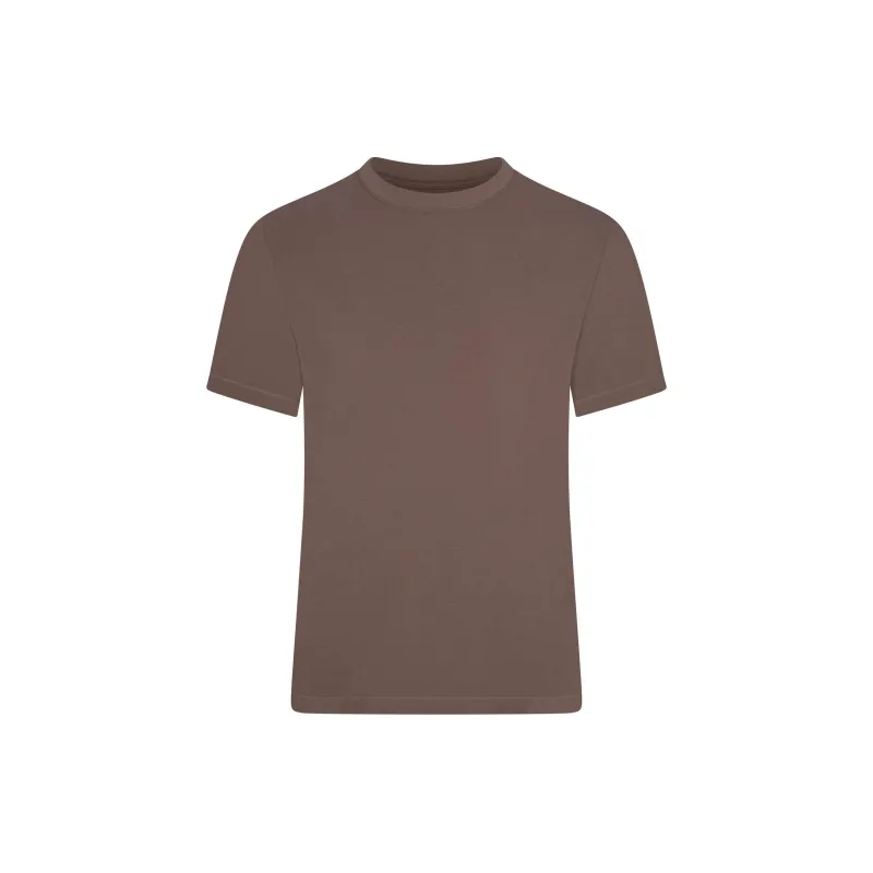 SKIMS FW24 JERSEY SLEEP MENS T-SHIRT Pajama Tops Men's UMBER/Brown Earth Tone-0