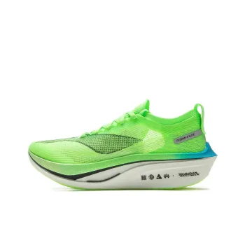 LiNing Feidian 4 Elite Cushioned Slip Resistant Abrasion Resistant Low Top Carbon Plate Running Shoes Unisex Neon Green