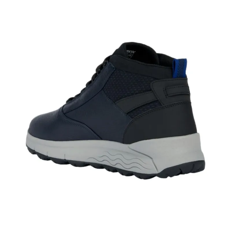 GEOX Spherica 4x4 Ab Anti-Slip Wear-Resistant Mid-Top Casual Shoes Men's Marine Blue-2