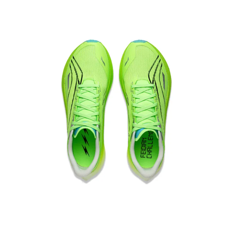 LINING Feidian 4 Challenger Running Shoes Men Low Top Neon Green-3