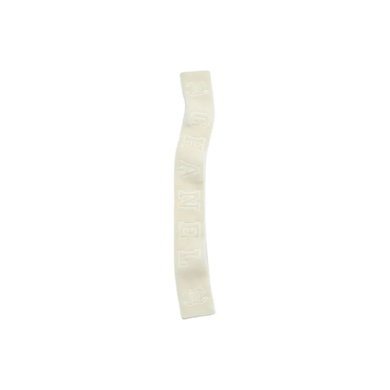 CHANEL Sheepskin Knit Scarves Unisex Beige-0