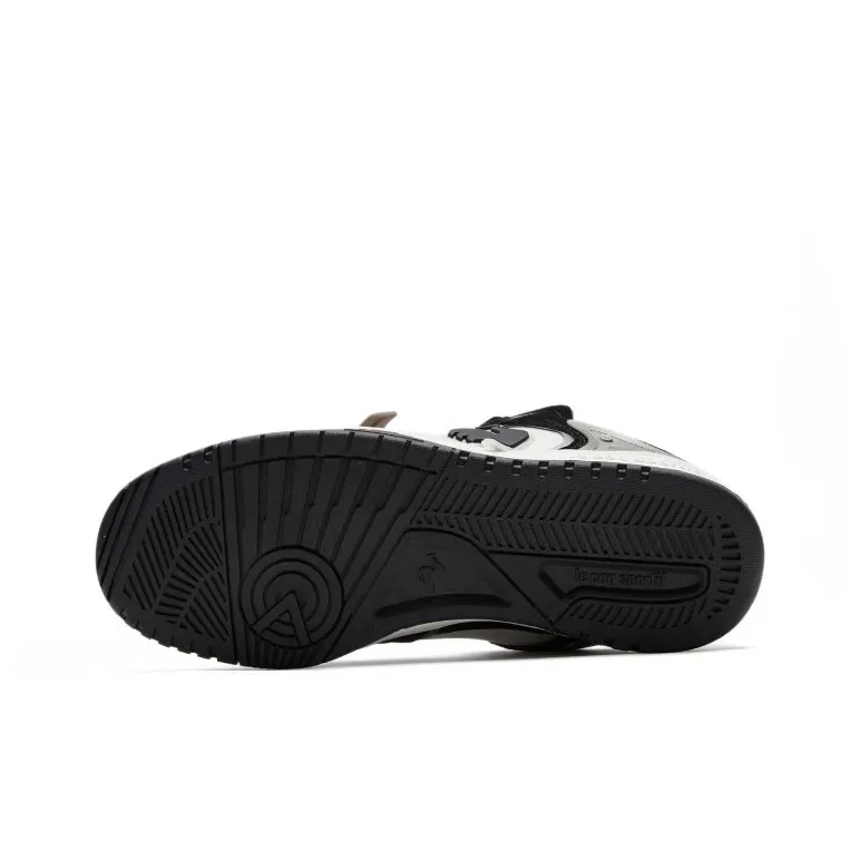 Le Coq Sportif Anti Slip Wear Resistant Low Top Casual Shoes Unisex Black White-4