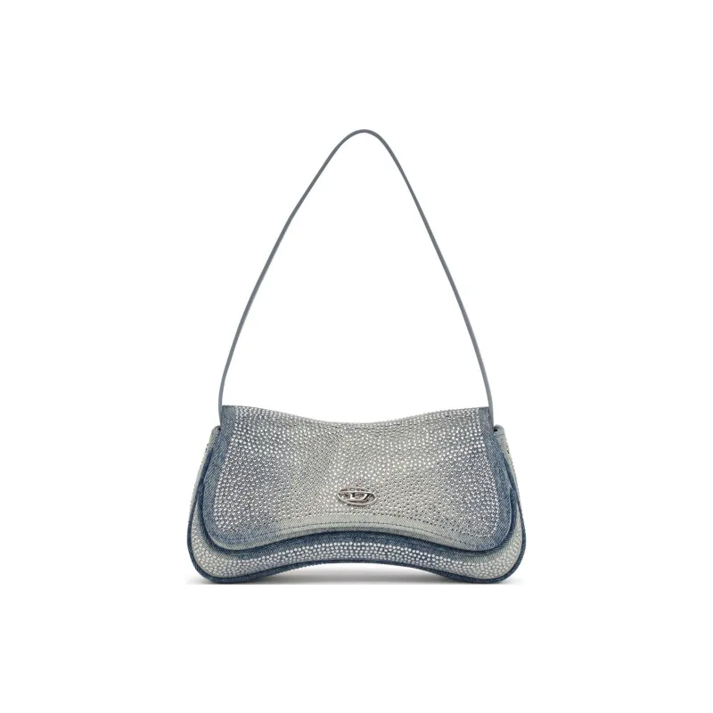 DIESEL Cotton Handbag, Shoulder Bag Unisex Light Blue-0