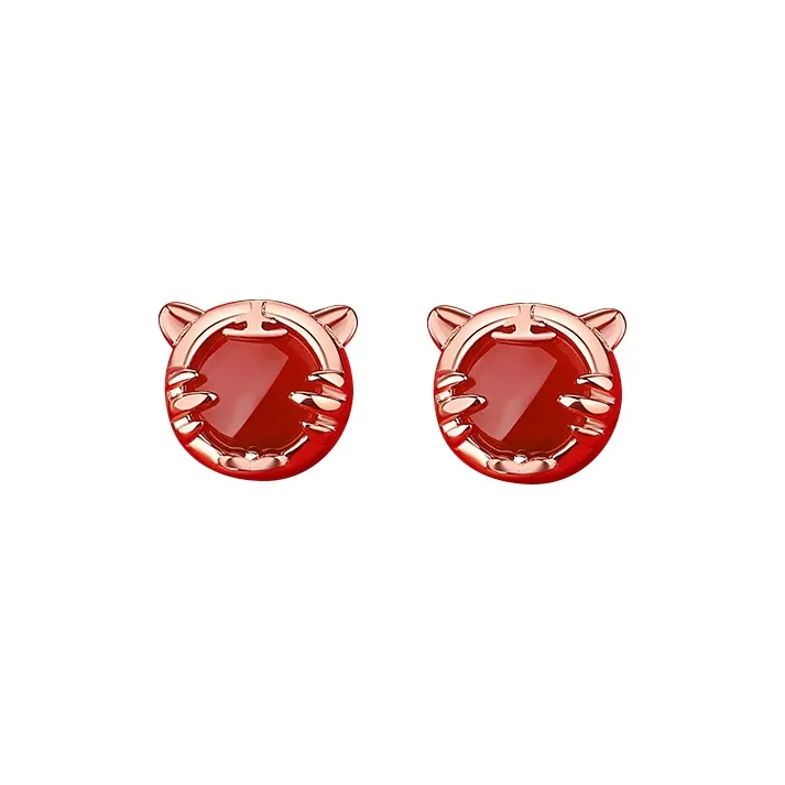 KING TAI FOOK Agate Stud Earrings Women's-8