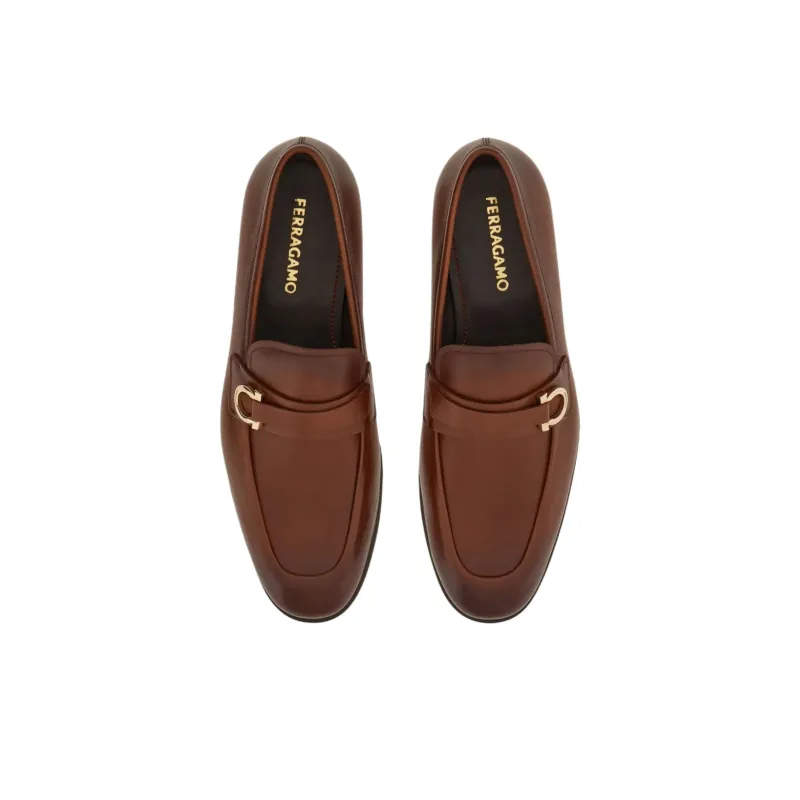 Ferragamo Gancini plaque Loafers-3