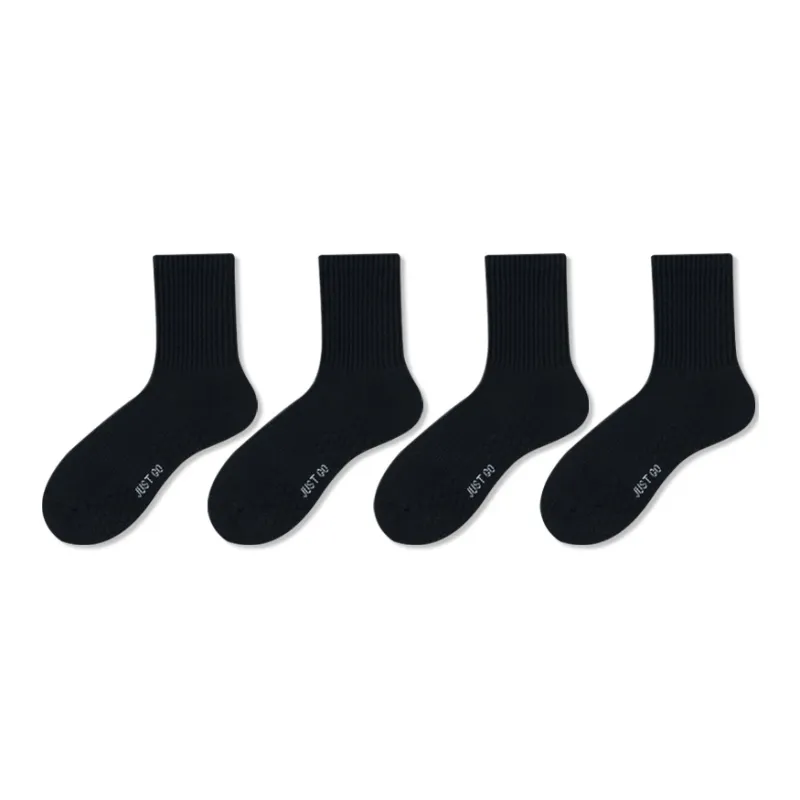 JIAZINI Mid Calf Socks Men's 4 Pack-5