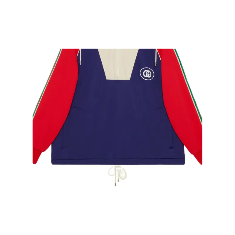 GUCCI Logo Half Zip Jacket-4