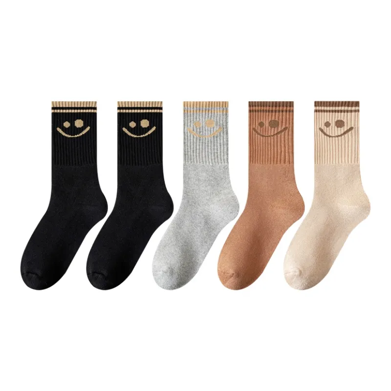 MIIOW Trend Party Series Mid Calf Socks Unisex 5 Pack-5