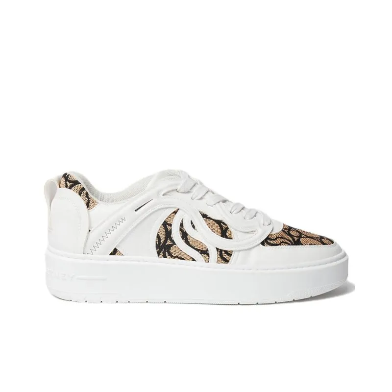 Stella McCartney S Wave 1 Low Top Stylish Skateboarding Shoes Women's White-1