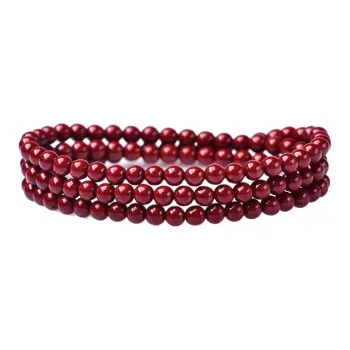 LANMUYINNUO Reconstructed Cinnabar Bracelets Women's