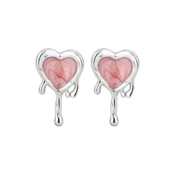 GIFT&CO S999 Fine Silver Stud Earrings Women's
