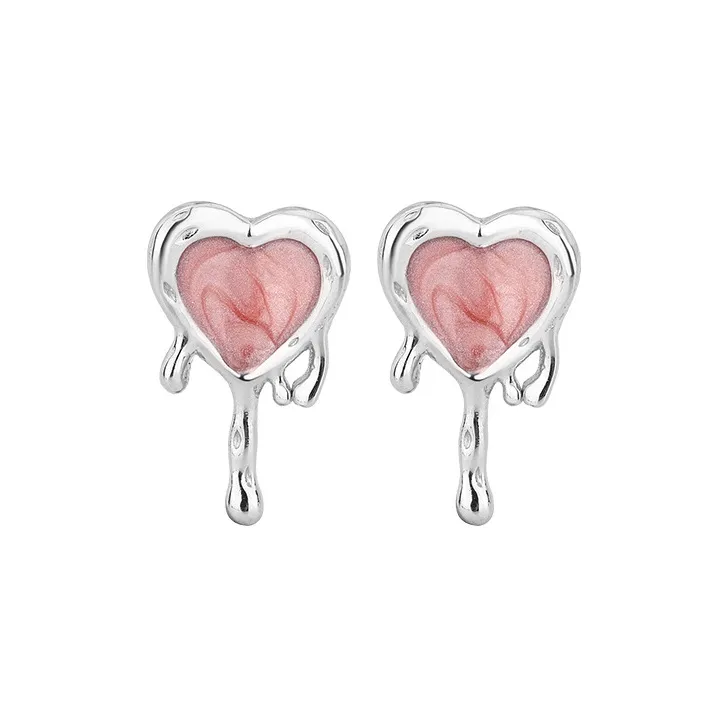 GIFT&CO S999 Fine Silver Stud Earrings Women's-0