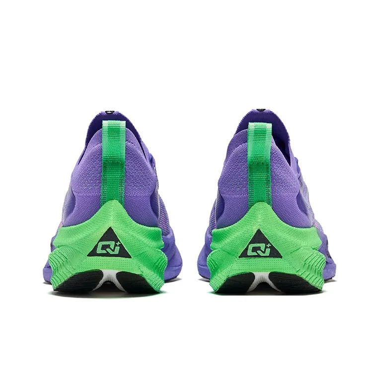 Erke Zhijing 2.0 Cushioning Rebound Low Top Running Shoes Women's Aurora Purple Color Scheme-4