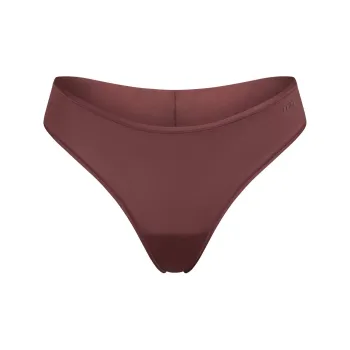 SKIMS FW24 SHINE FOUNDATIONS THONG Underpants Women's 1 Pack Garnet/Stone Fruit Red