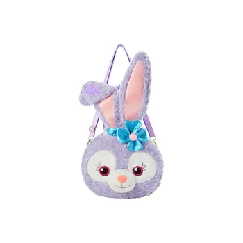 Disney Plush Backpack, Shoulder Bag, Crossbody Bag, Handbag Large Size Women's Purple