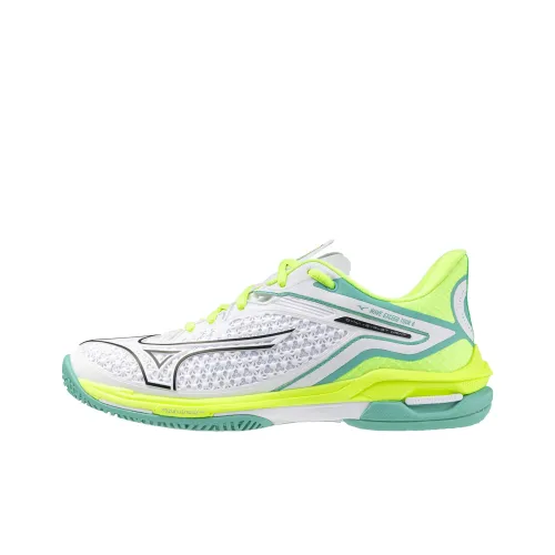 Mizuno Wave Exceed Tour 6 Cushioning Anti Slip And Wear Resistant Coverage Tennis Shoes Unisex Neon Green