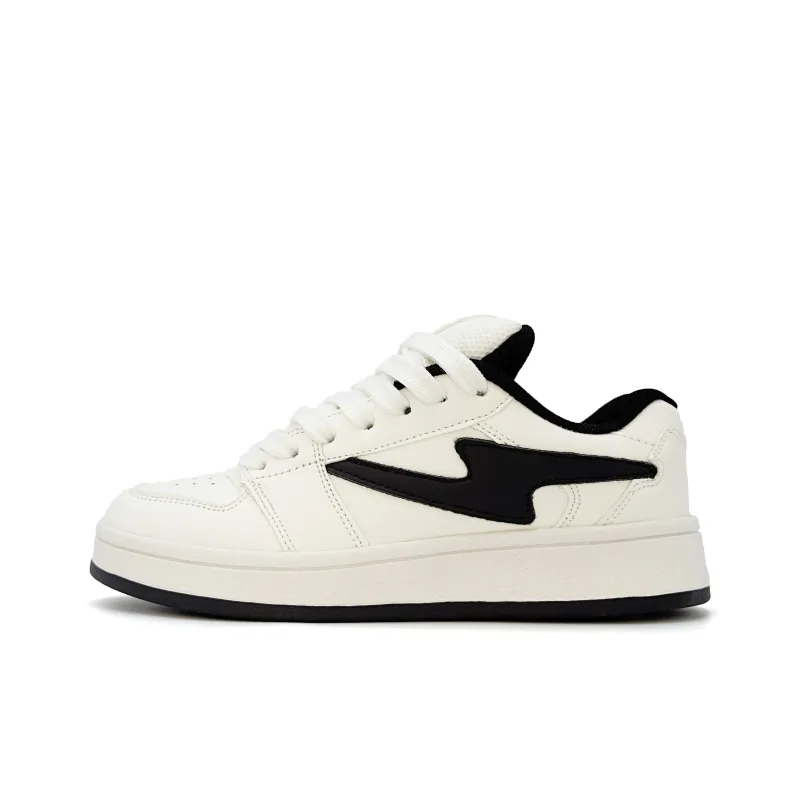 UNIITY White Puffy Shoes Water-Resistant Wear-Resistant Lightweight Low-Top Skateboard Shoes Women's Box Included-1