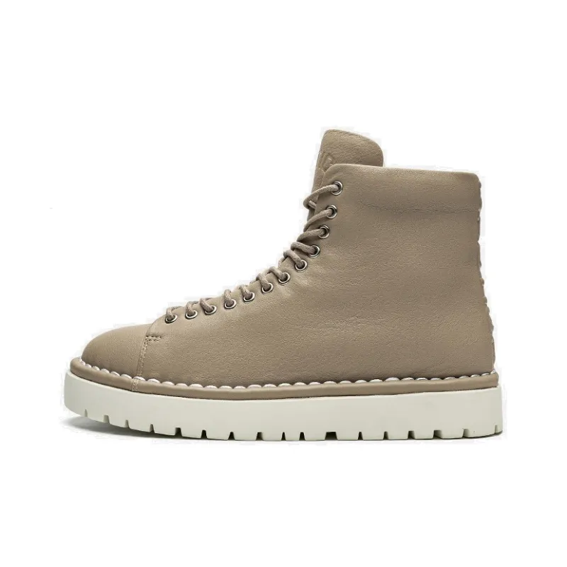 NAUTICA Anti Slip Wear Resistant High Top Casual Shoes Women's Khaki-0