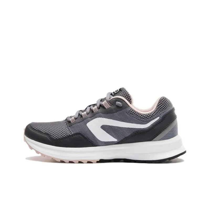 DECATHLON Cushioning Anti Slip Wear Resistant Breathability Low Top Running Shoes Women's Gray-0